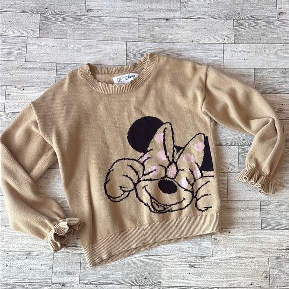 GAP Other - Disney girls Tan Sweater with Minnie Mouse Design